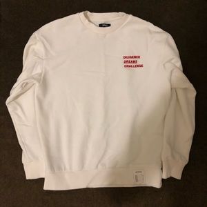 White hipster sweatshirt